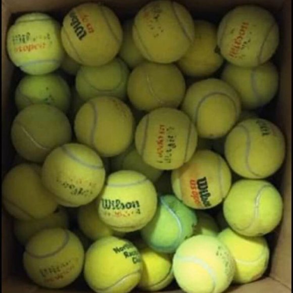25 USED TENNIS BALLS - Clean - Great for Practice, Chairs, Desks, Great Dog Toys - Picture 6 of 7